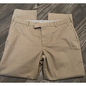 Charles Tyrwhitt Pants Men's Brown  Jermyn Street London Flat Front Slim 36x27